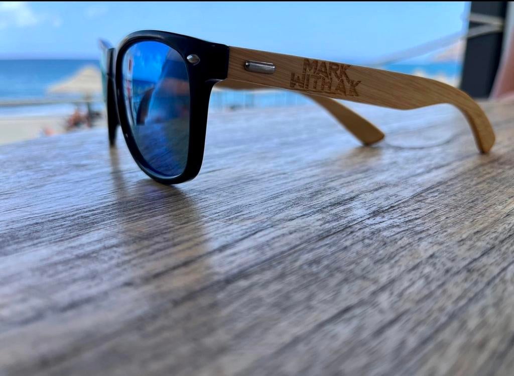 Houten zonnebrillen met / zonder uw reclame gravering, Ophalen of Verzenden, Nieuw, Bril