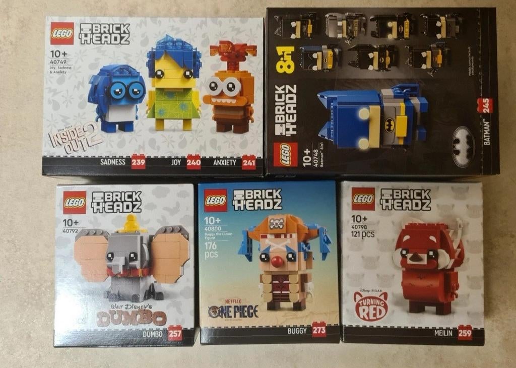 Lego brickheadz 40748, 40749, 40792, 40798 en 40800, Ophalen, Nieuw, Complete set, Lego