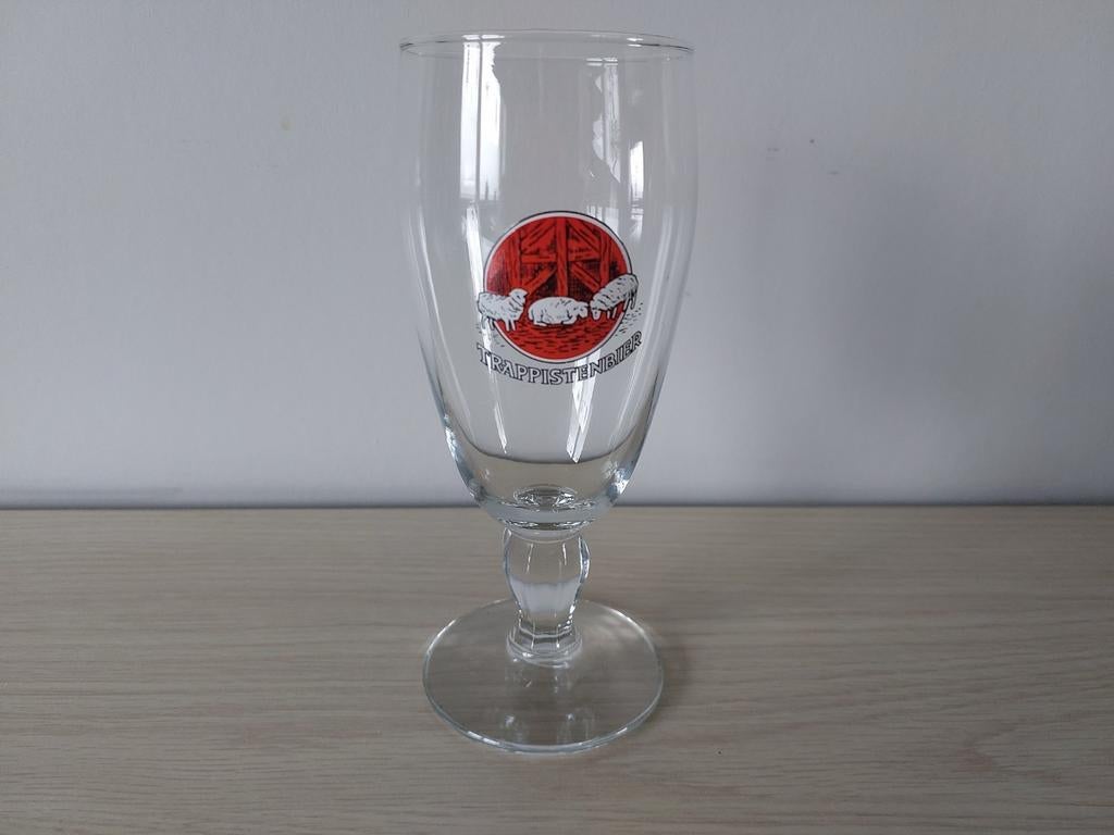 La trappe bierglas jaren 80, Verzamelen, Ophalen of Verzenden, Zo goed als nieuw, Glas of Glazen, La Trappe
