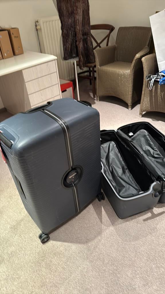 2 samsonite valiezen, Gebruikt, 45 tot 55 cm, 70 cm of meer, Zacht kunststof