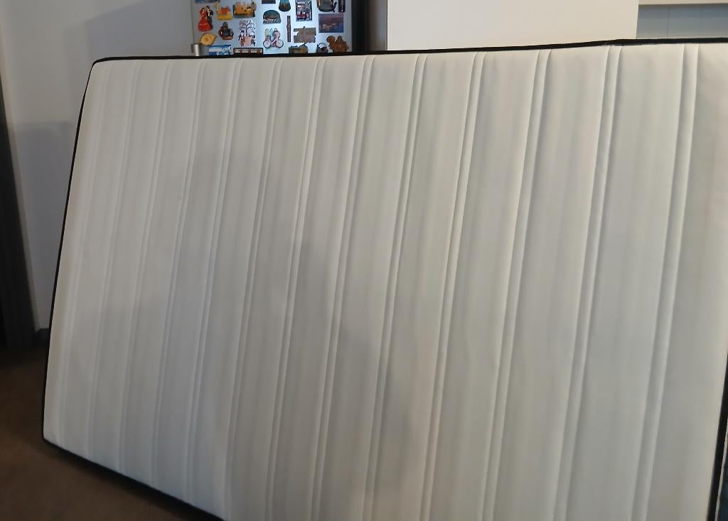 Bed met matras, Ophalen, Steigerhout, Tweepersoons, 140 cm