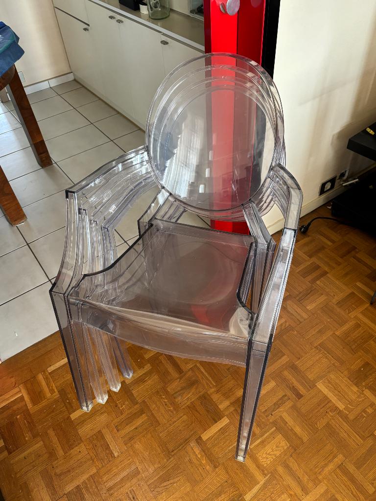 4 chaises Philippe Starck by Kartell, Autres couleurs, Synthétique, Enlèvement, Utilisé