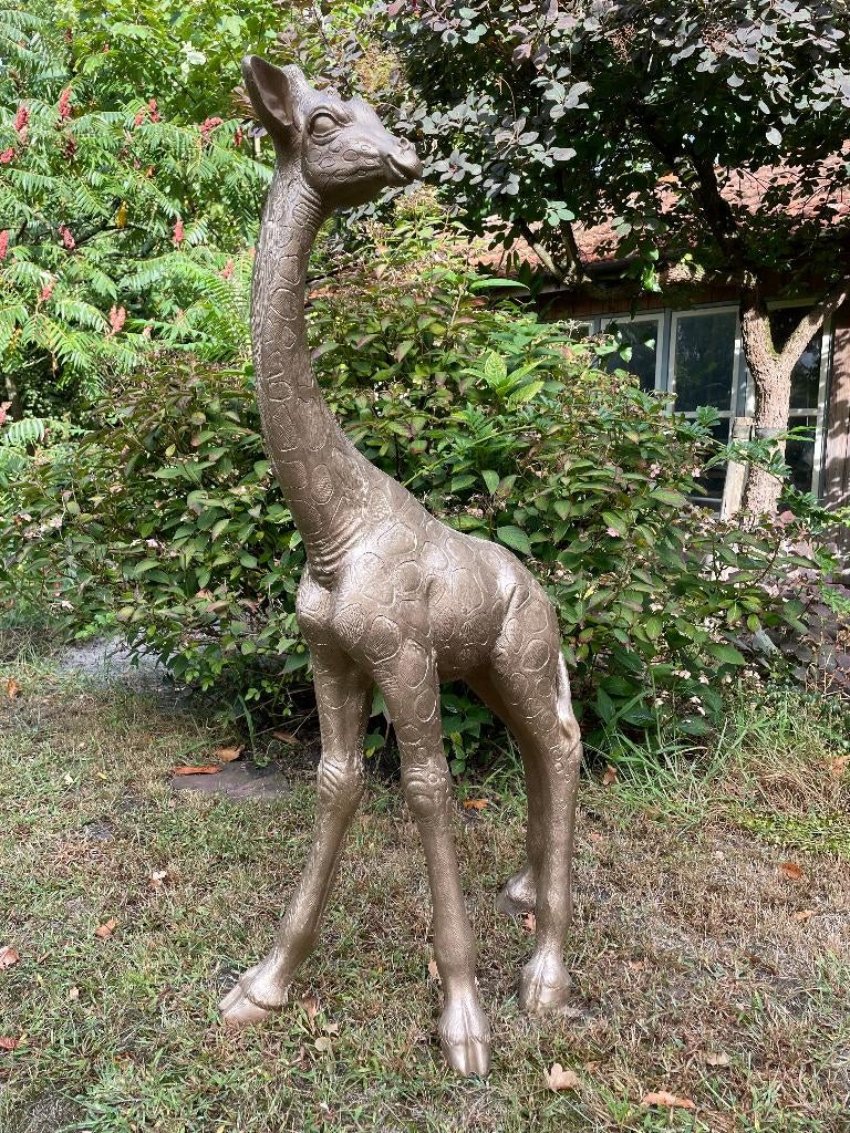 Giraf, giraffe, tuin, dieren, zwanger 120cm, Enlèvement, Neuf, Synthétique, Animal