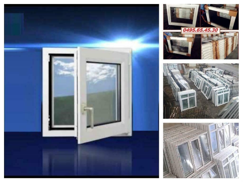 Déstockage de châssis et portes pvc grand stock dispo, Enlèvement, Neuf