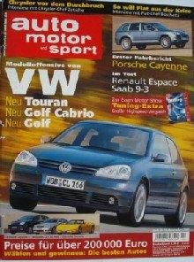 Auto Motor und Sport 24-2002 Porsche Cayenne/Renault Espace/, Verzenden, Gelezen, Algemeen