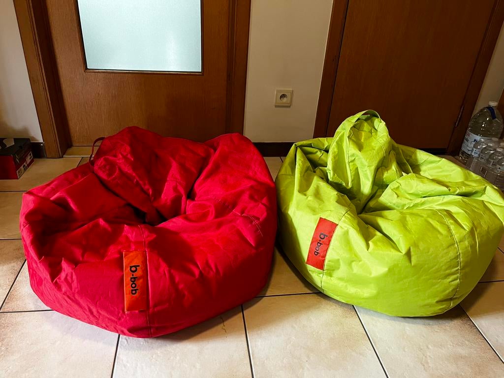 2 zitzakken b-bob, Huis en Inrichting, Zitzakken, Ophalen, Gebruikt
