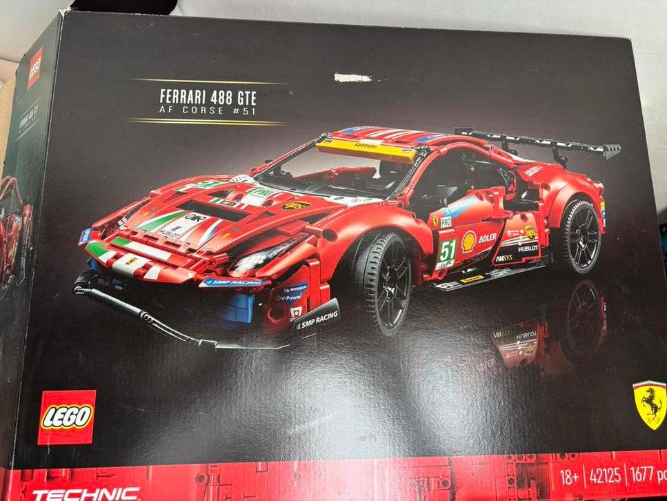 LEGO technic ferrari 488 GTE, Ophalen, Zo goed als nieuw, Complete set, Lego