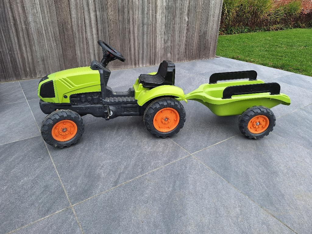 Tractor met kar, Ophalen, Gebruikt