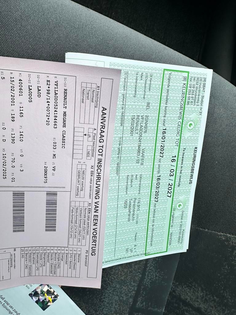 Renault megane 09/2001 benzine gekeurd voor verkoop 1250€, Auto's, Renault, Particulier, Mégane, Radio, Benzine, Euro 3, Ophalen