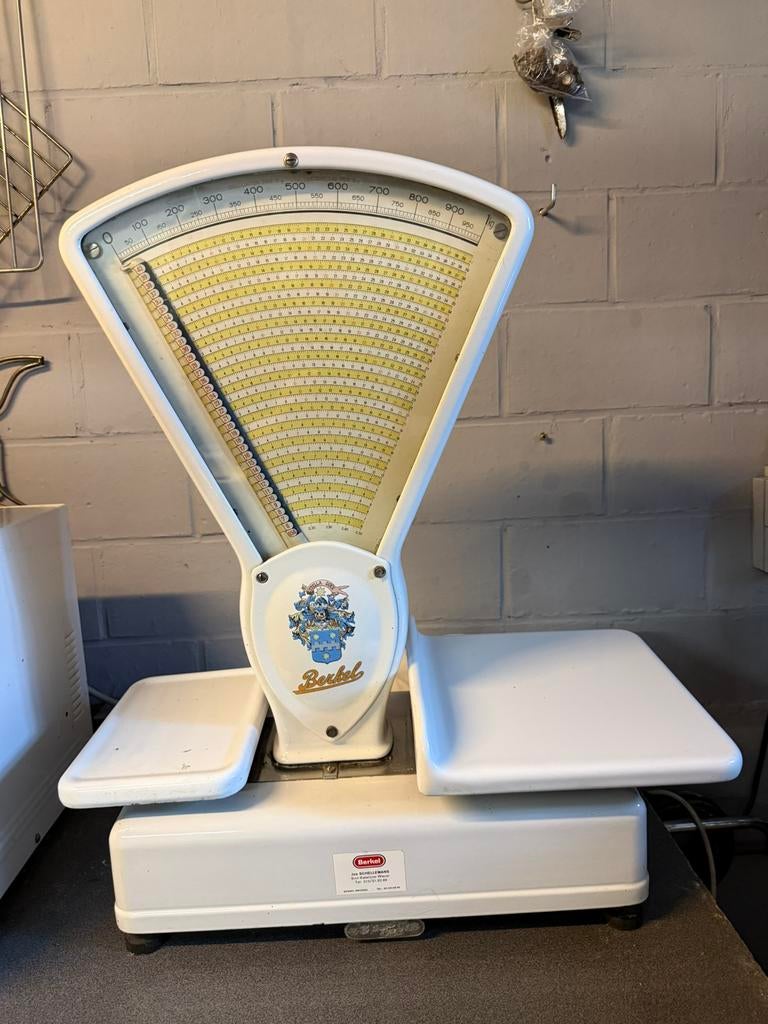 Vintage Berkel weegschaal (1952), Elektronische apparatuur, Weegschalen, Ophalen, Gebruikt, Winkelweegschaal, Analoog