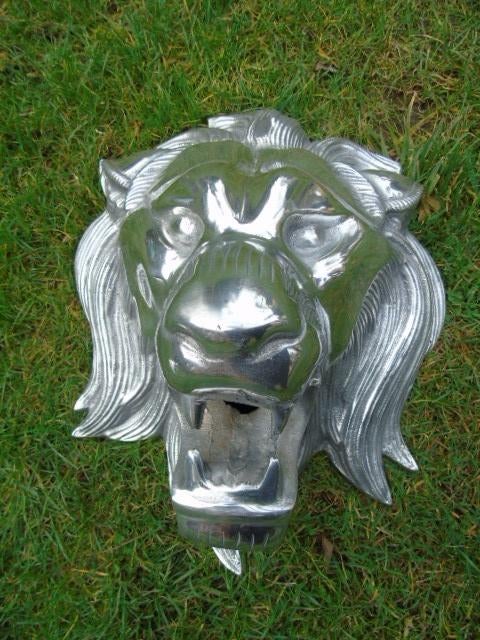 tête lion jet d eau en fonte d alu , étang , fontaine, Enlèvement ou Envoi, Neuf, Fonte, Fontaine
