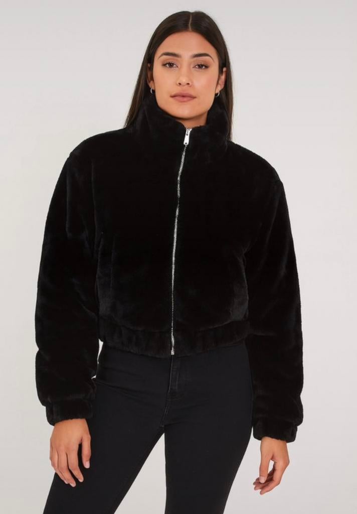 Donsjack voor de winter, Kleding | Dames, Jassen | Winter, Ophalen of Verzenden, Zo goed als nieuw, Maat 38/40 (M), Zwart