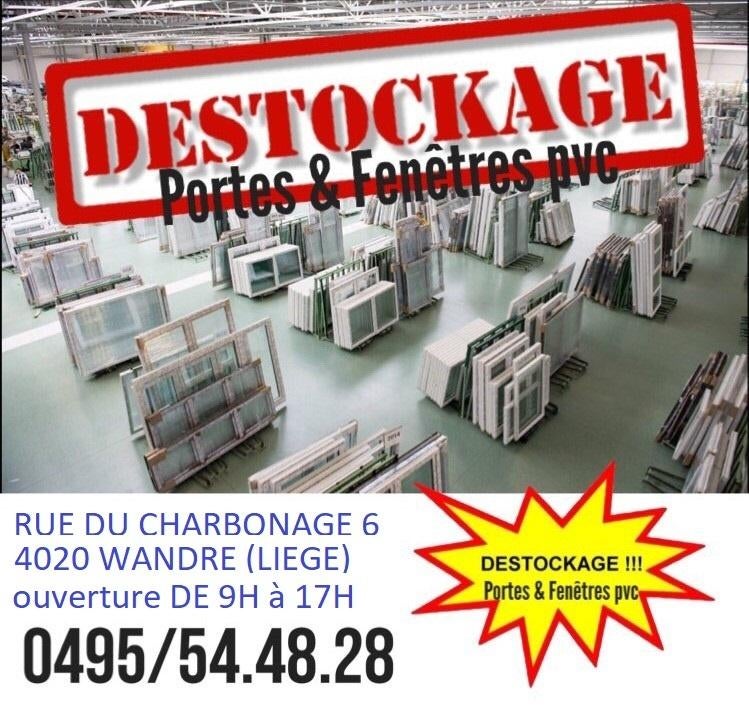 Déstockage de châssis et portes pvc grand stock, Enlèvement, Neuf, Châssis de fenêtre, Vitre comprise