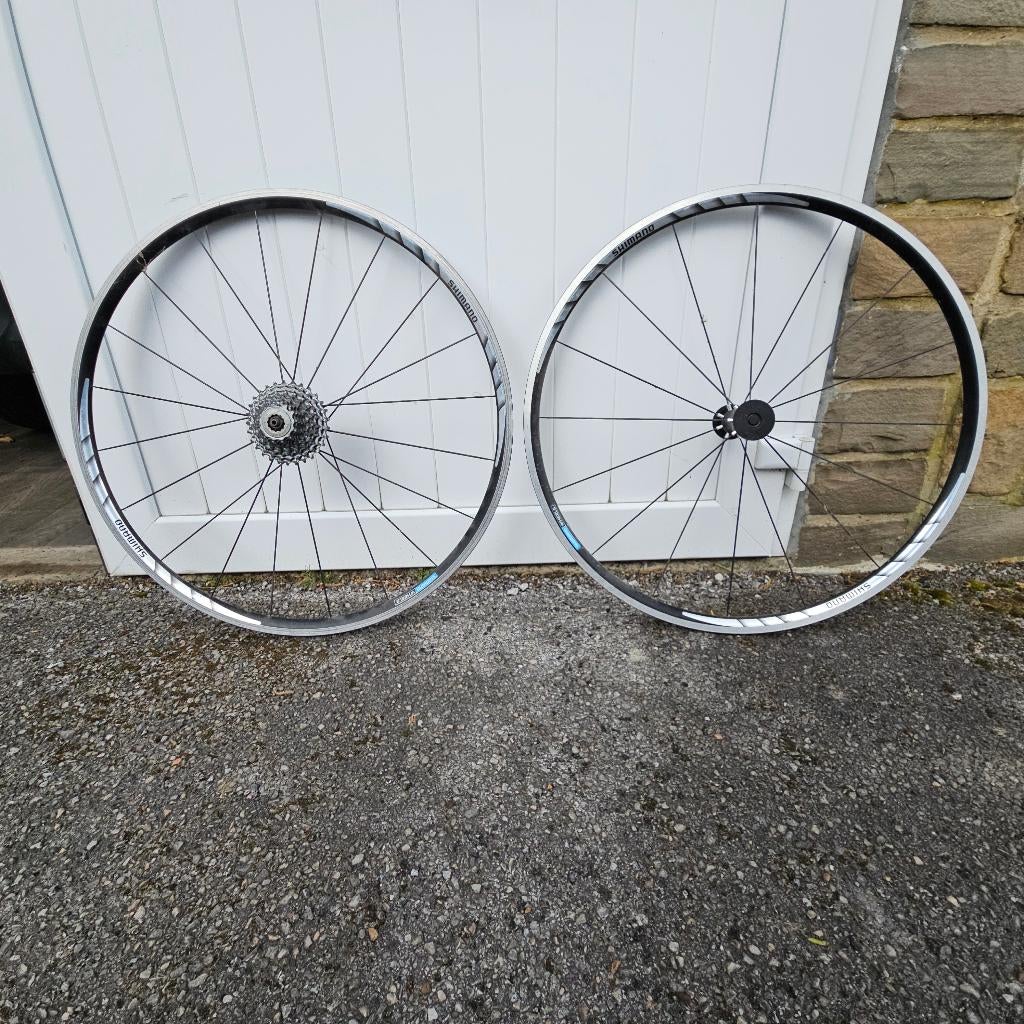 Paire roues vélos course Shimano, Vélos & Vélomoteurs, Vélos Pièces, Enlèvement, Utilisé, Roue, Shimano