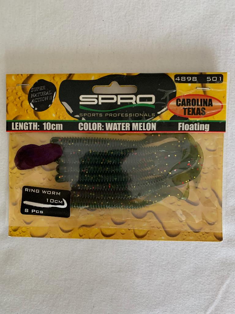 Spro Ring Worm 10cm watermelon kunstaas, Ophalen of Verzenden, Nieuw, Overige typen