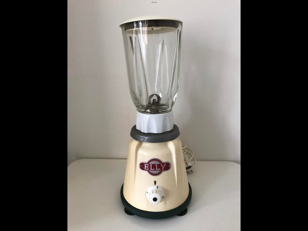 Elly retro vintage blender met glazen kan, Ophalen of Verzenden, Gebruikt, Blender