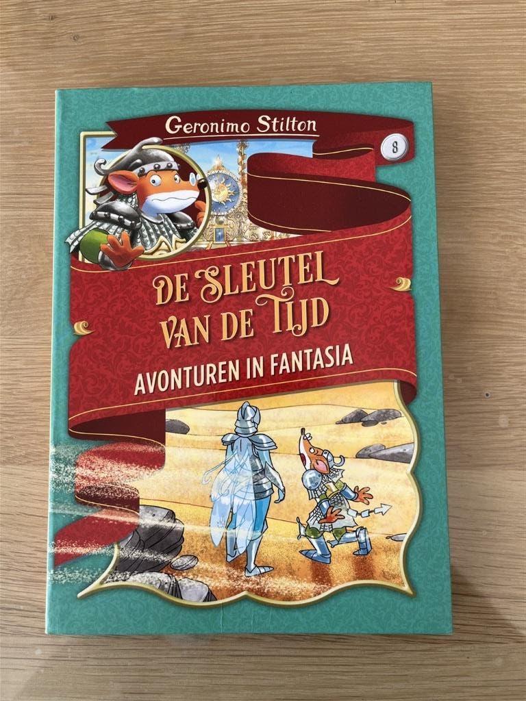 Boek ‘Geronimo Stilton. De Sleutel van de tijd ...’, Ophalen of Verzenden, Zo goed als nieuw, Fictie algemeen