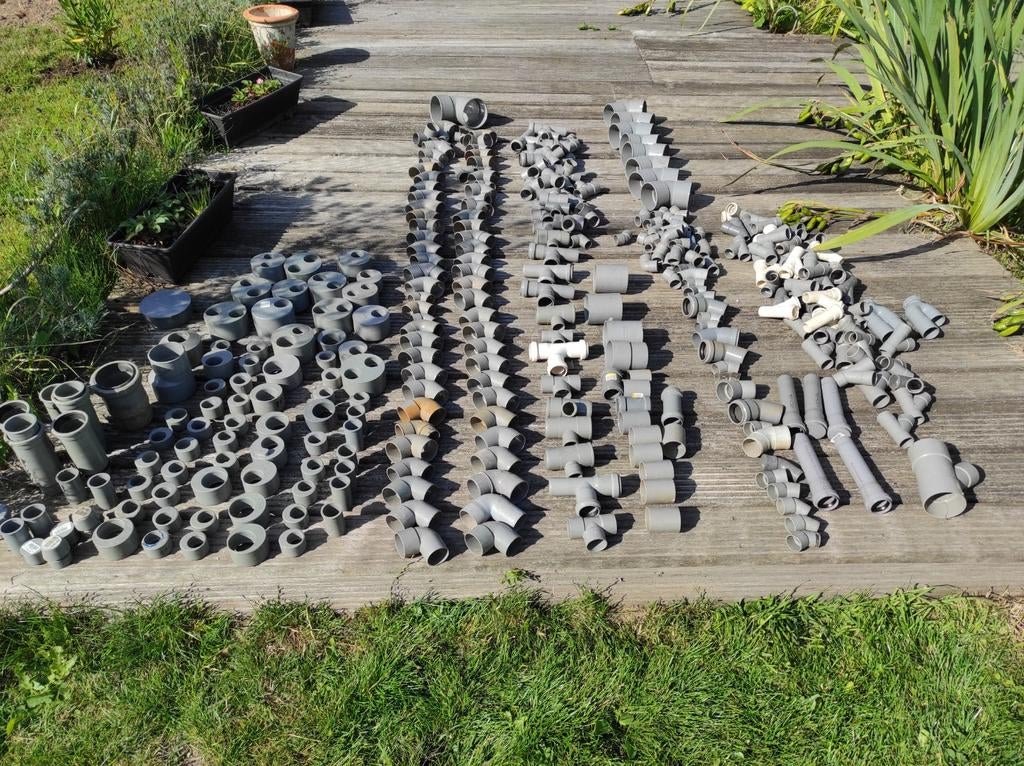 Lot pvc buizen opzet stukken, Doe-het-zelf en Bouw, Ophalen