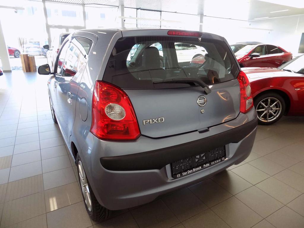 Nissan Pixo 1.0i Acenta + Airco (bj 2011), Auto's, Stof, Zwart, Blauw, 996 cc