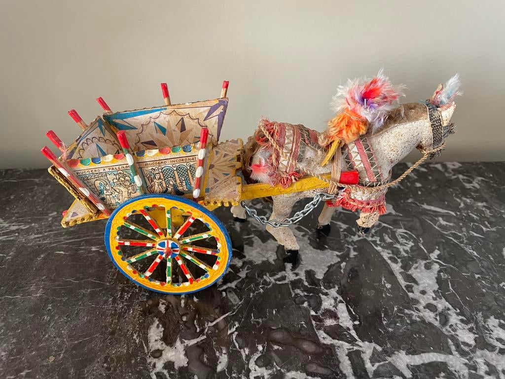 Siciliaans paardje van de jaren ‘70, handgemaakt, Antiek en Kunst, Verzenden