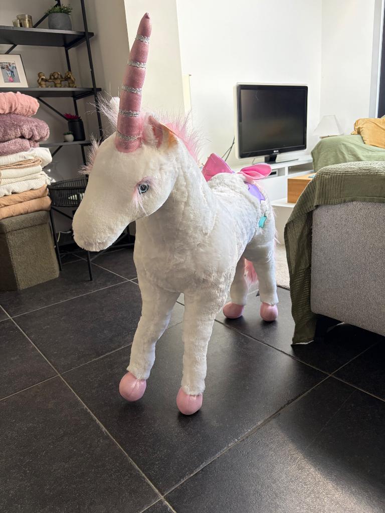 Grote pluche eenhoorn NIEUW, Ophalen, Nieuw, Met label, Meerkleurig