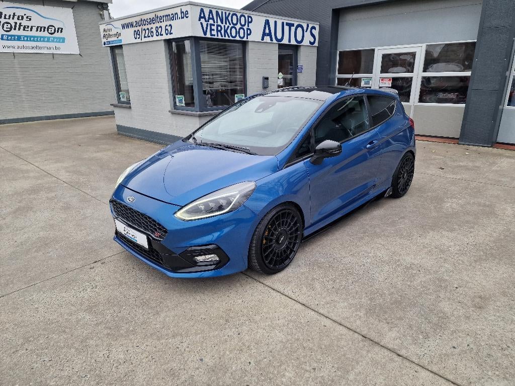 Ford Fiesta ST 1.5 Boost  STERRENHEMEL * TRUNK BRACE, Auto's, Ford, Voorwielaandrijving, Start-stop-systeem, Blauw, Bedrijf