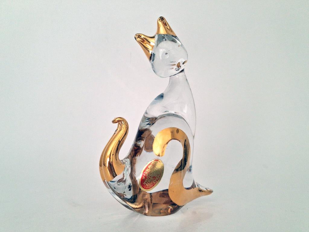 glaskunst kat Murano, Verzamelen, Ophalen of Verzenden, Gebruikt, Dier