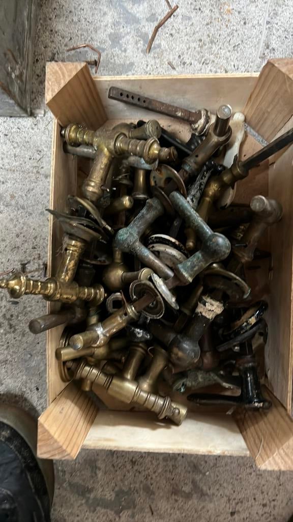 Antieke klinken zie fotos, Ophalen, Zo goed als nieuw, Hout