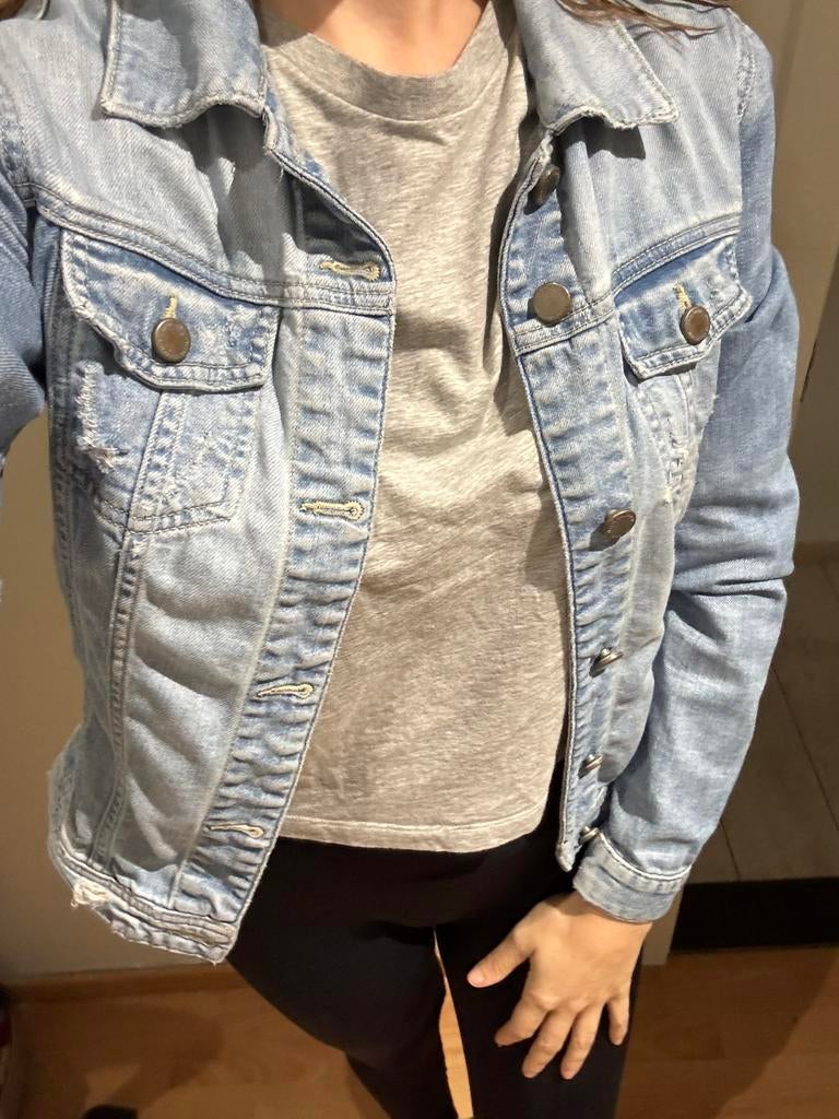 Jeansvest van Zara, Enlèvement ou Envoi, Comme neuf, Taille 36 (S), Bleu