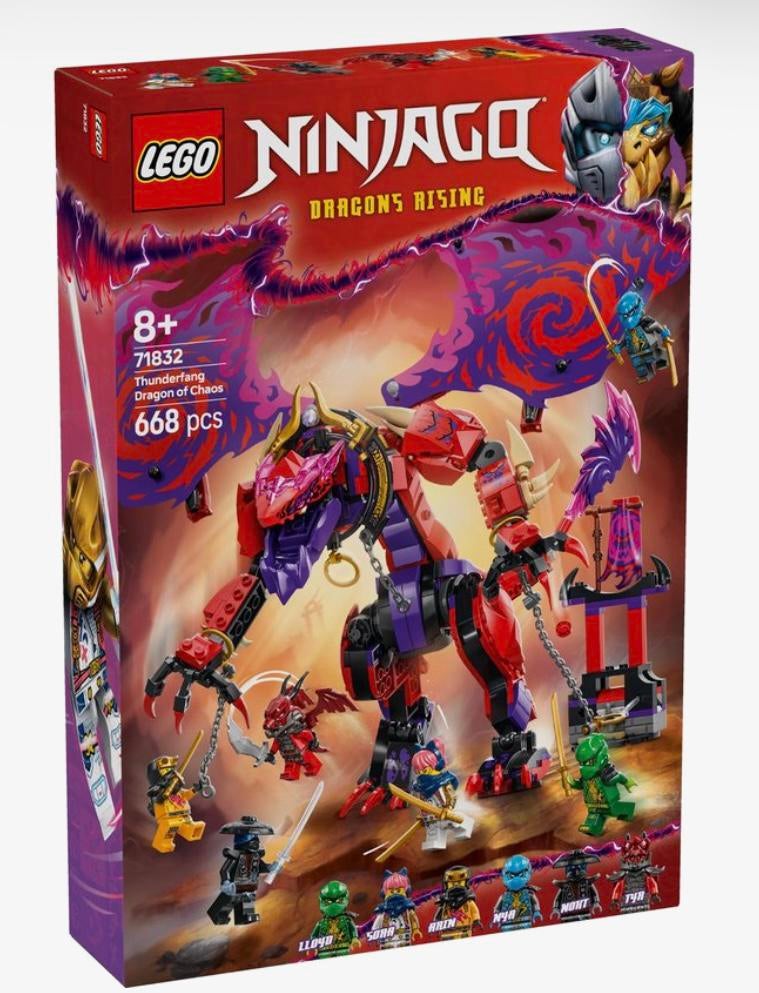 LEGO Ninjago Bliksemtand Draak van Chaos - Ninjaset - 71832, Ophalen, Lego, Zo goed als nieuw, Inclusief minifiguren