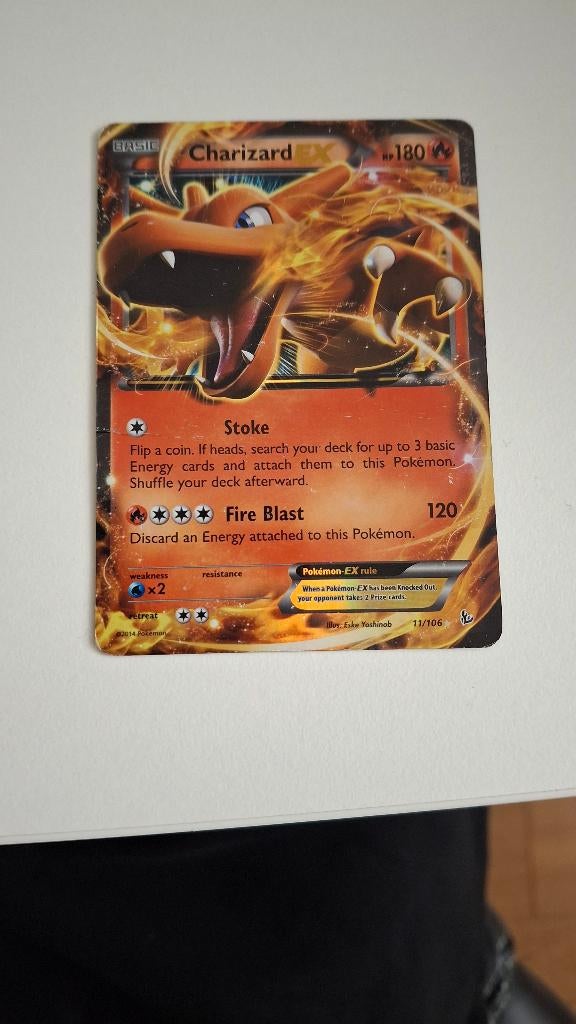 Pokémon kaart Charizard EX 2014, Ophalen of Verzenden