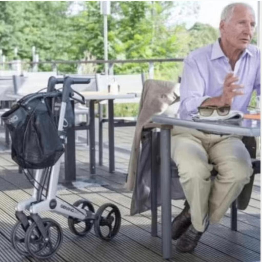 rollator Gemino 20, grijs, Diversen, Rollators, Lichtgewicht, Ophalen