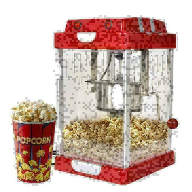 Popcorn Machine Popcornmachine Retro RVS Nieuw, Enlèvement, Neuf