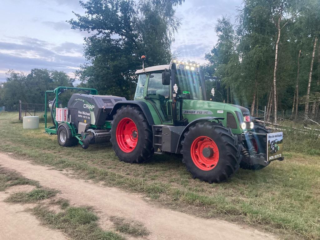 midibalen persen en wikkelen, Ophalen