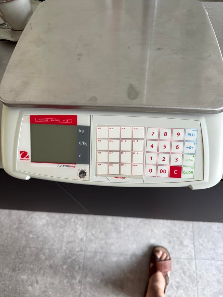 Weegschaal prijs per kilo e NH z, Ophalen of Verzenden, Zo goed als nieuw