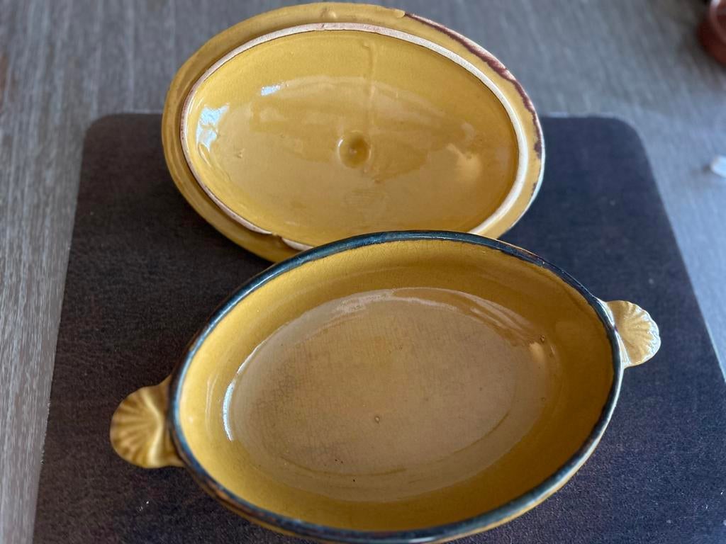 Plat à four français vintage, Enlèvement, Utilisé, Autres matériaux, Autres types