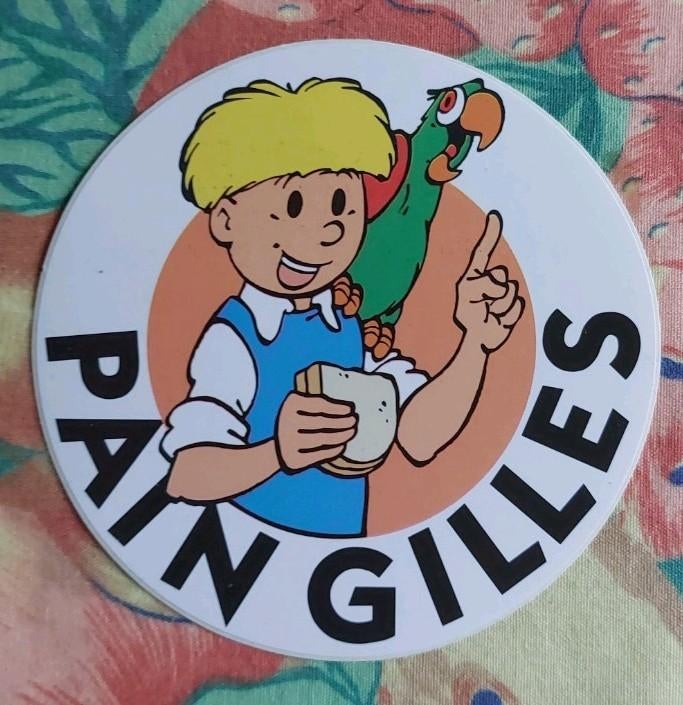 Autocollant Pain Gilles, Enlèvement ou Envoi, Comme neuf, Bande dessinée ou Dessin animé