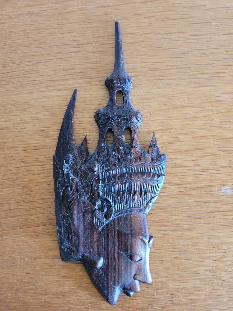 Balinees masker, Coromandel-hout, Ophalen