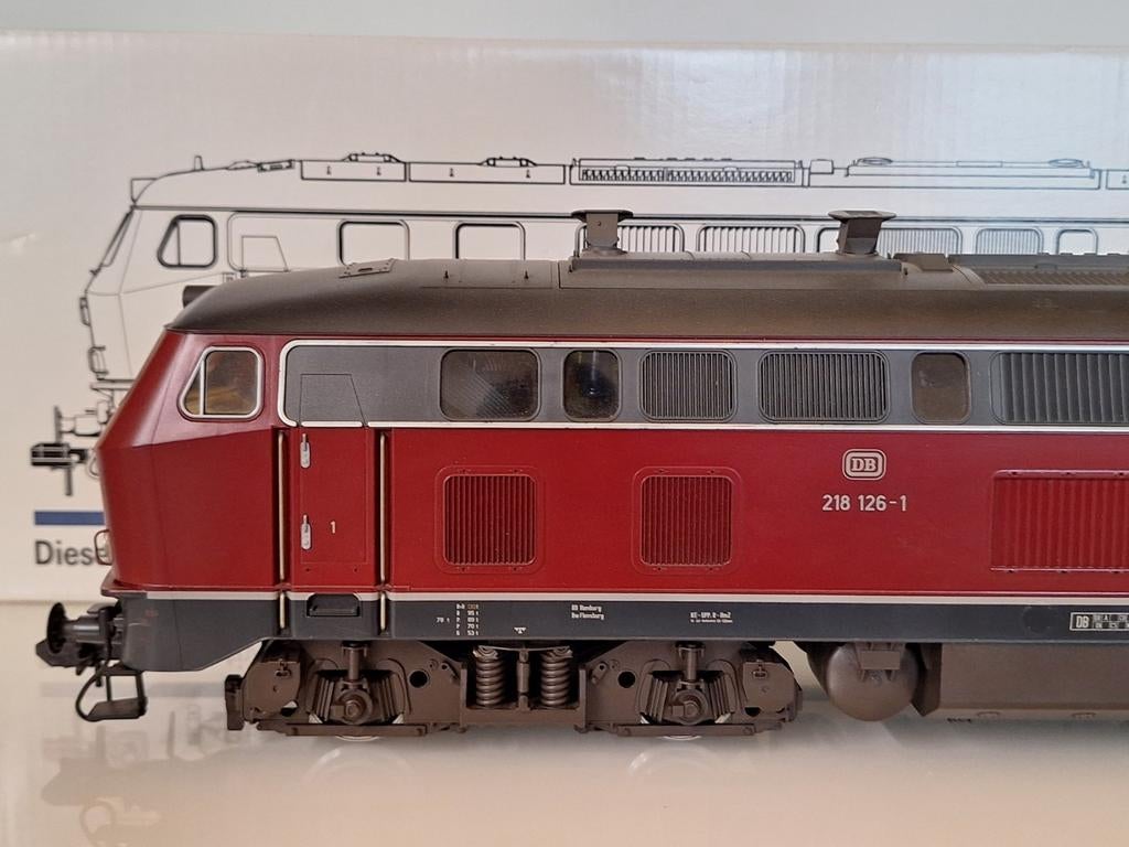 Märklin spoor 1 BR 218, Ophalen, Zo goed als nieuw, Locomotief, Märklin