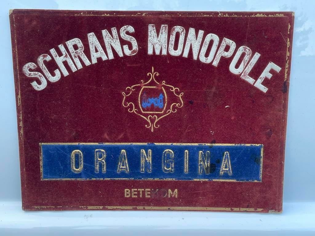 Reclamebord Schrans monopole Betekom, Ophalen of Verzenden, Zo goed als nieuw, Reclamebord