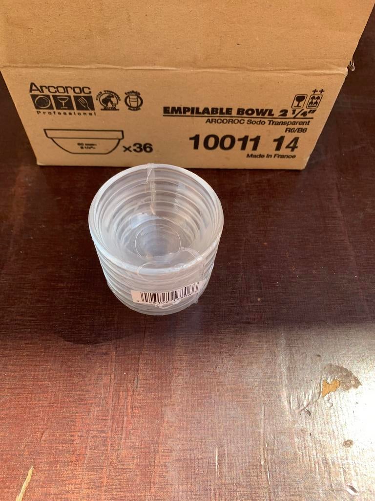Arcoroc 36 bols en verre 6 cm, Maison & Meubles, Enlèvement ou Envoi, Neuf