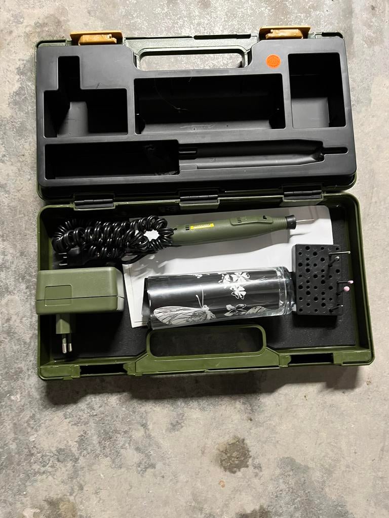 Proxxon graveerpen set voor glas en metaal, Ophalen, Zo goed als nieuw