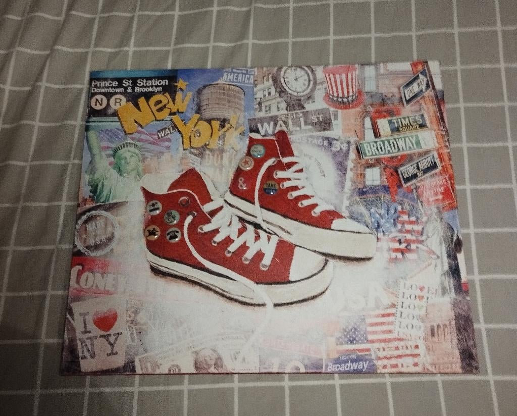 Tableau décoration style vintage, Enlèvement, Utilisé