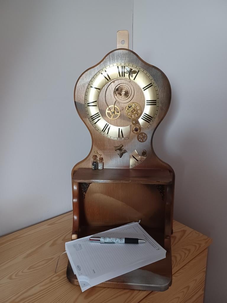 Hangkastje Steampunk style, Ophalen