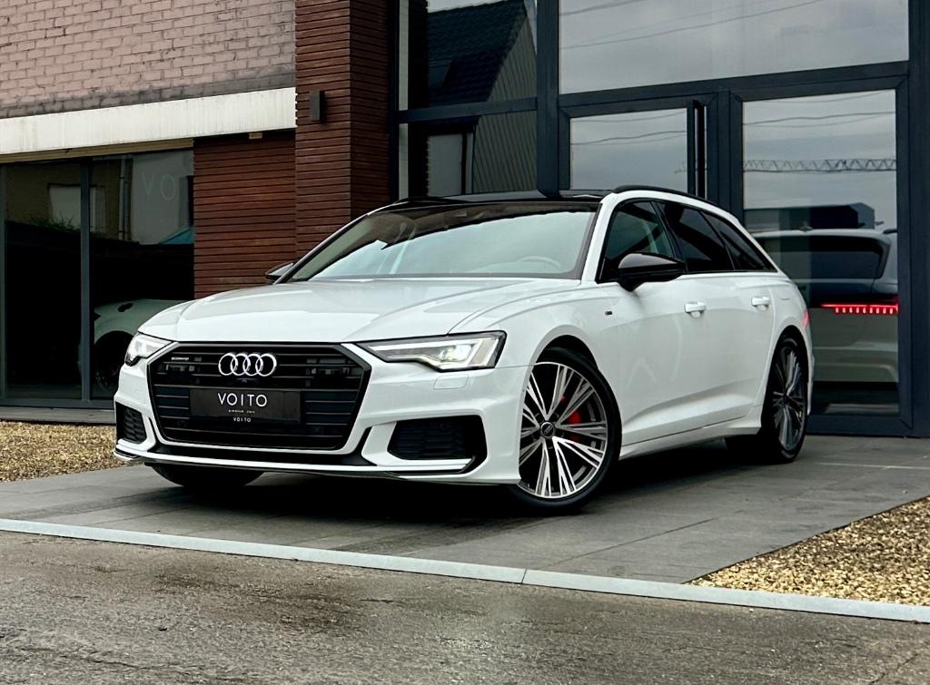 Audi A6 Avant 55TFSIe quattro 3X S-LINE/PANO/ACC/360CAM, Automaat, 4 cilinders, Wit, 31 g/km