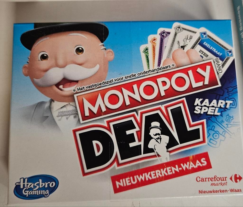 Monopoly Deal Nieuwkerken-Waas NIEUW
De afbeeldi, Ophalen of Verzenden, Zo goed als nieuw