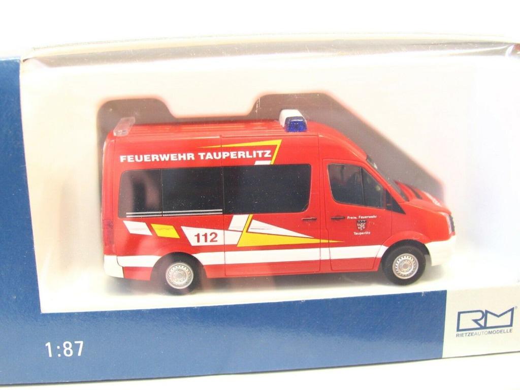 1:87 Rietze 53111 VW Crafter Feuerwehr Tauperlitz brandweer, Ophalen of Verzenden, Zo goed als nieuw, Overige typen, Rietze