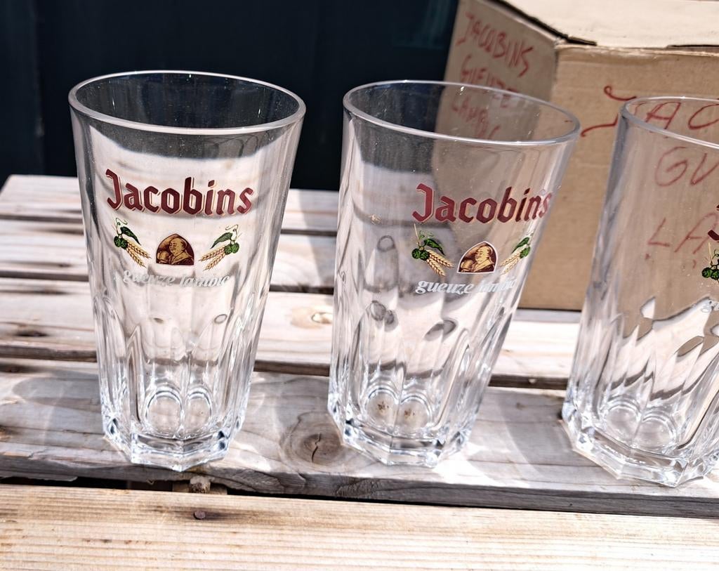 Glas glazen jacobins bierglazen, Ophalen of Verzenden