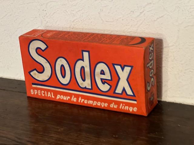Ancien emballage de lessive SODEX des années 1950, Enlèvement