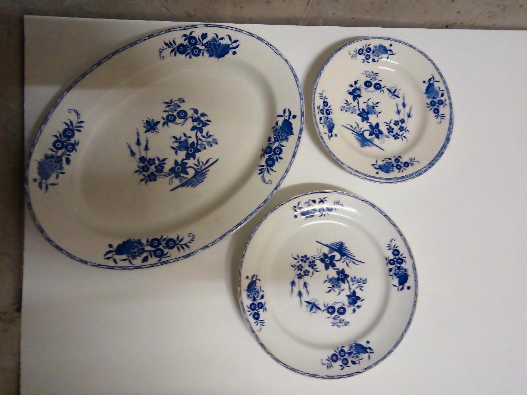 Boch Freres blauw Grand Bouquet Rhodia Dugazos Landschap, Antiquités & Art, Enlèvement ou Envoi